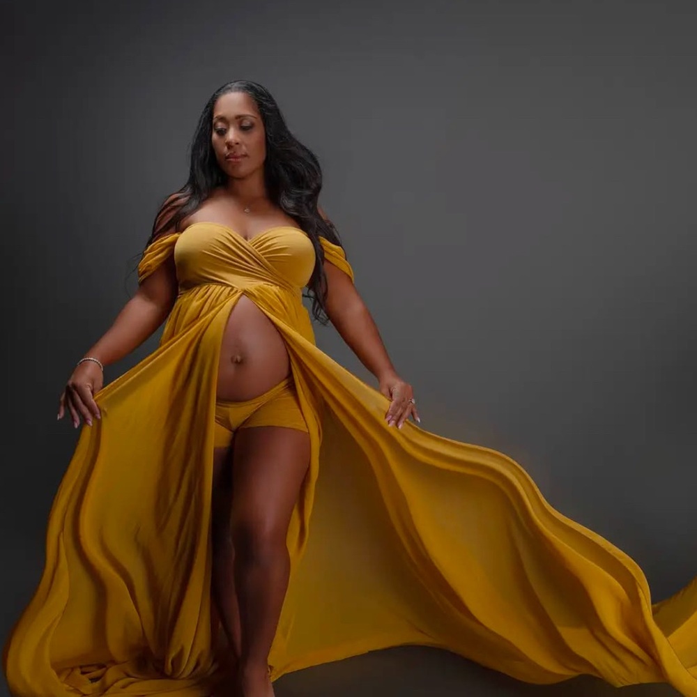 Sew Trendy Maternity Gown View 5